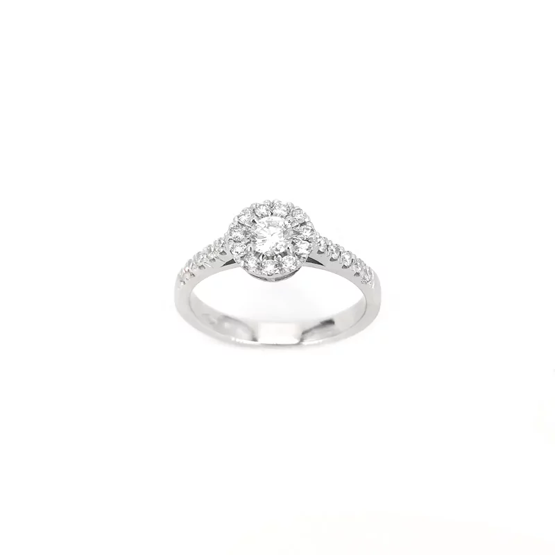 anillo de compromiso rosetón