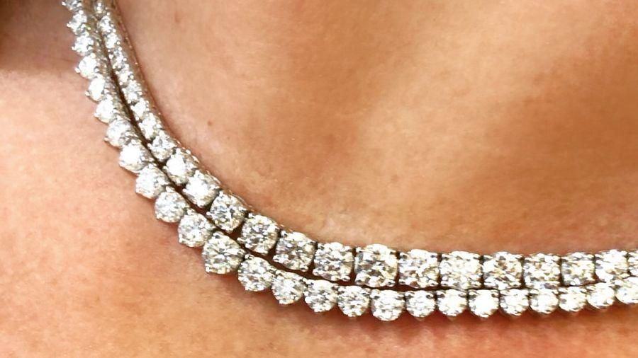 Collar riviere de diamantes