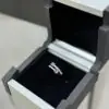 Anillo con zafiro de Ceylán y brillantes